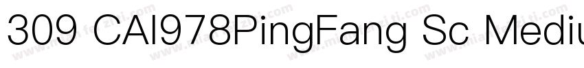 309 CAI978PingFang Sc Medium字体转换